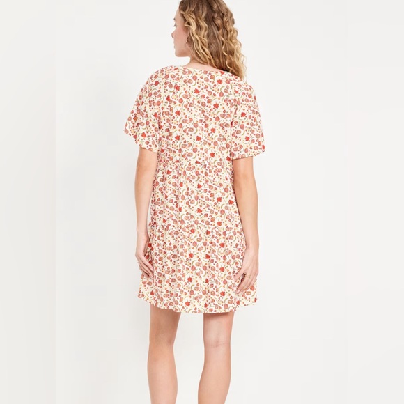 NWOT V-Neck Mini Swing Dress - Picture 2 of 6